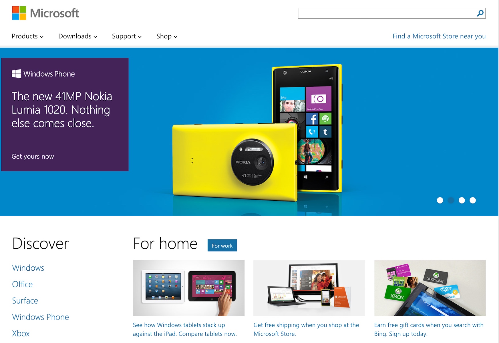 Nokia Windows Phone Homepage Promotion (2013)